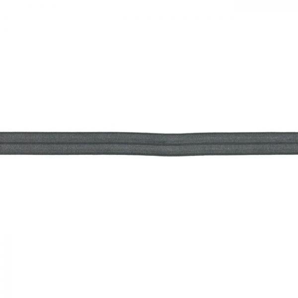 Elastisches Schrägband Polyamid Breite 15 mm - Anthrazit